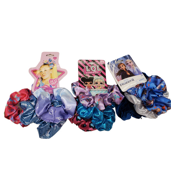 Disney Other - Disney Scrunchies Hair Accessories Disney Frozen JoJo Siwa LOL Surprise Hair